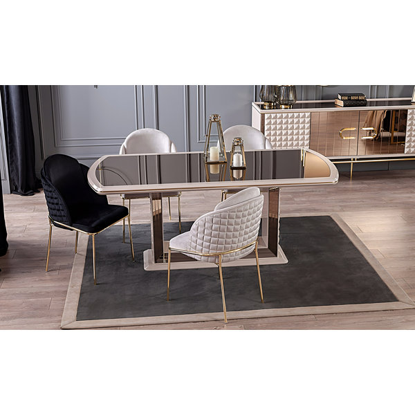 Seda Home Valentina 6 Person Luxury Dining Room Set - Wayfair Canada